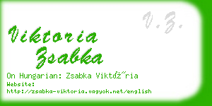 viktoria zsabka business card